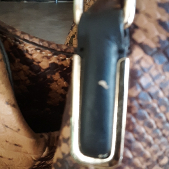 Snakeskin embossed Coach bag - Picture 7 of 8